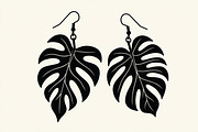 Leaf Earring Silhouette Bundle, an Object Graphic by abu67222 (Thumbnail 8 of 16)