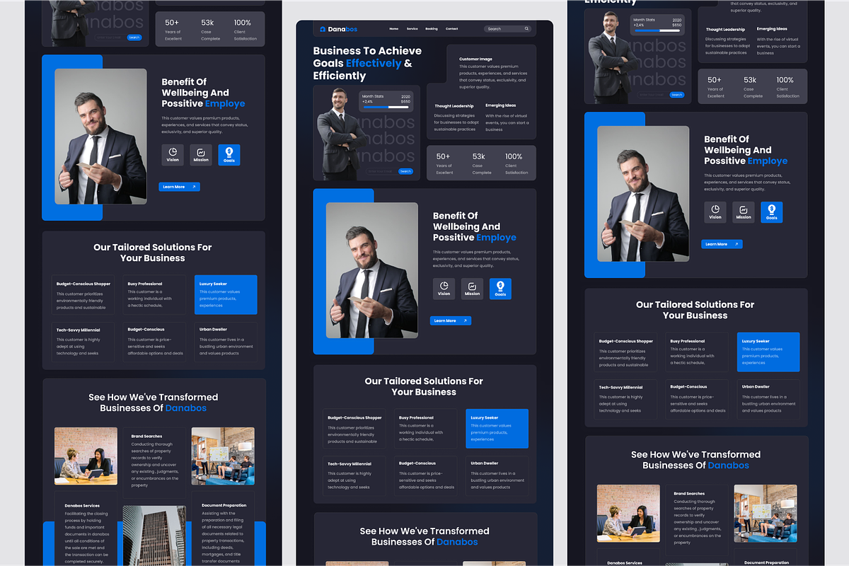 Danabos - Business Landing Page, a Landing Page Template by SquidPixey (Photo 5 of 5)