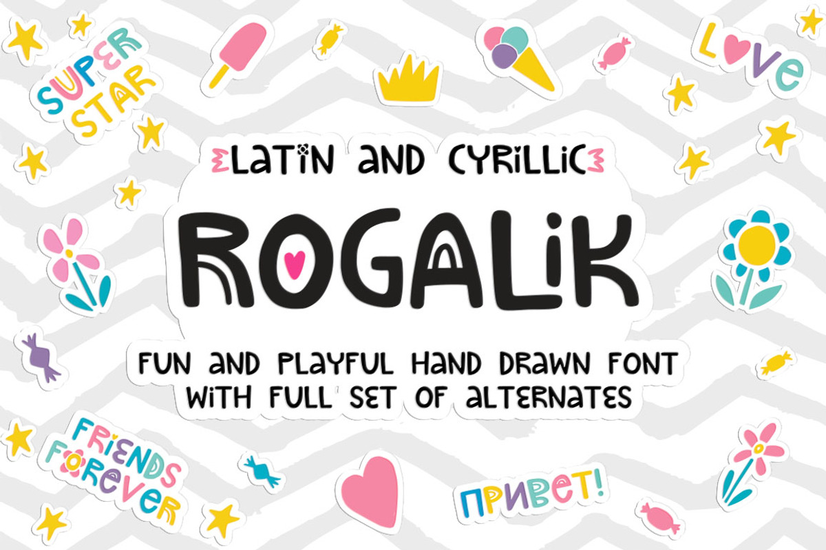 Rogalik Hand Lettered Font