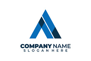 abstract letter a logo design, a Branding & Logo Template by RAHMAT