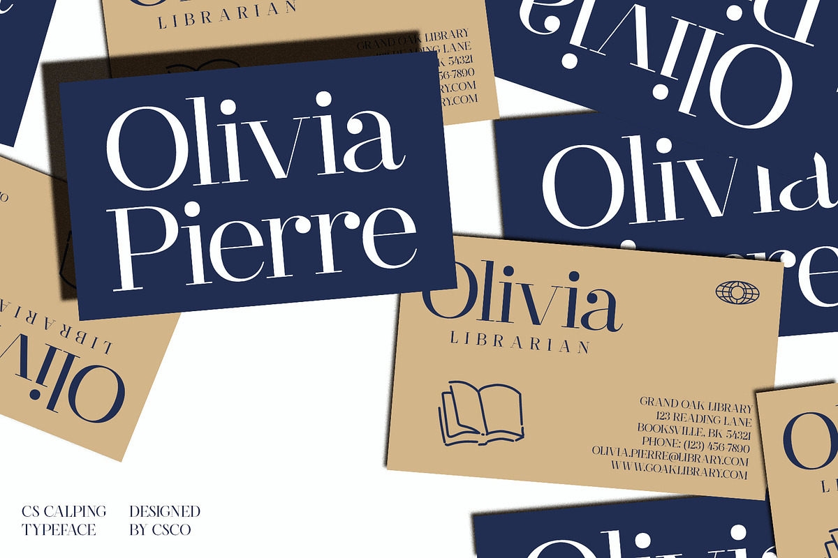 CS Calping – Classic Font, a Serif Font by Craft Supply Co. (Photo 6 of 8)