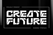 Create Future - Modern Futuristic, a Sans Serif Font by Masyafi Studio (Thumbnail 1 of 8)
