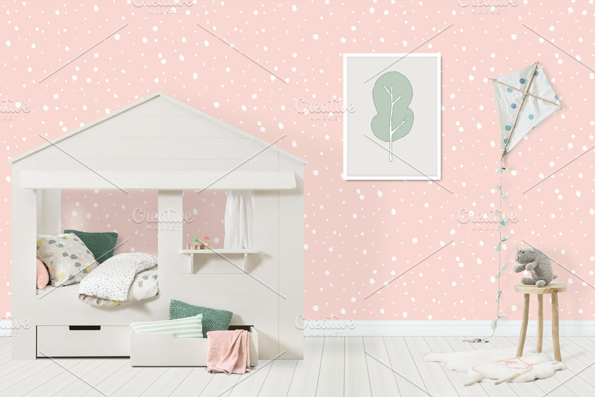 Kids Room Wall/Frame Mock Up 17, a Print Template by Whimsicality (Photo 3 of 6)
