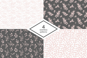 Seamless patterns set, a Pattern Graphic by elyomys