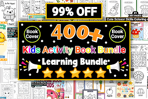 400 + Kids Activity Book Bundle, a Decorative Illustration by Ink Gallery