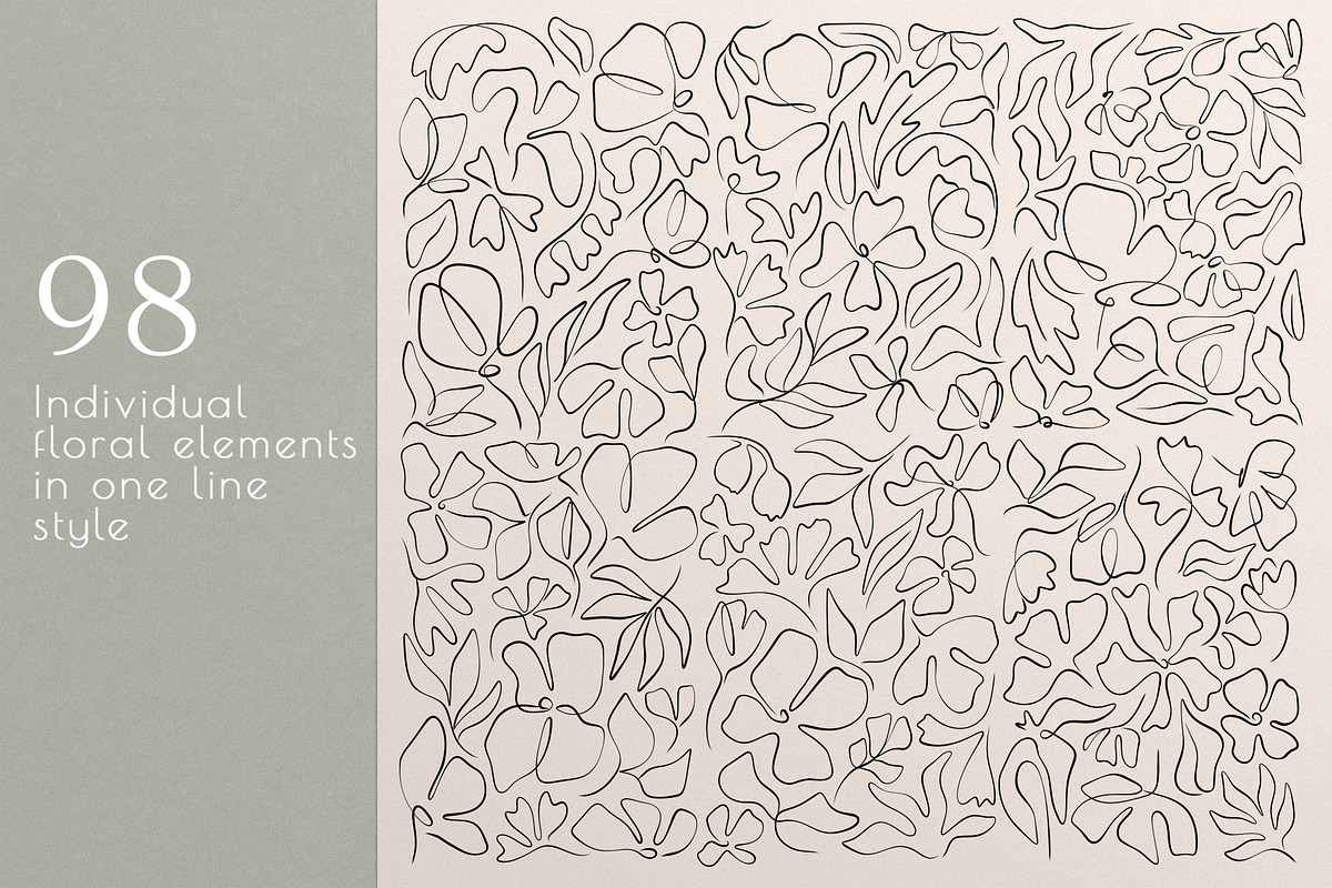 Abstract Floral collection, an Illustration by Anna.Klets (Photo 2 of 12)