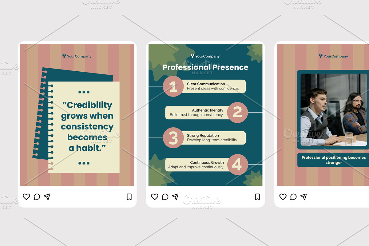 Career Influence Strategy Instagram, a Social Media Template by Izdihaar_Studio (Photo 3 of 4)