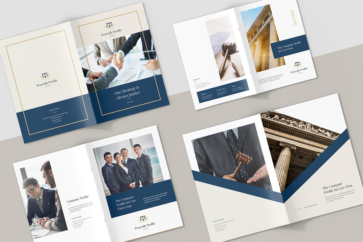 Lawyer Business Brochure Canva, a Brochure Template by artbart (Photo 2 of 5)