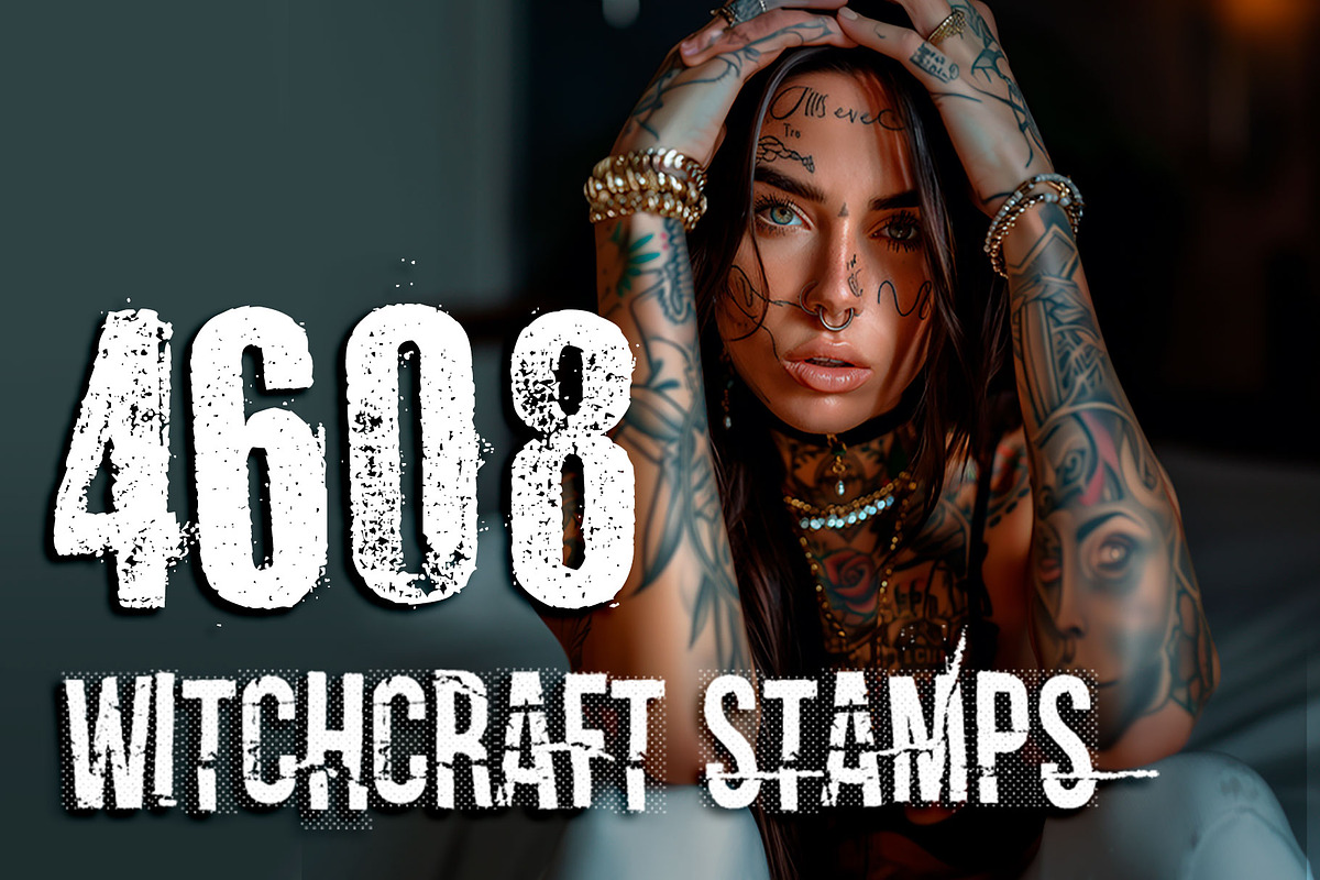 tattoo brushes procreate stamps, a Brush Add-On by SannaIllustrations (Photo 4 of 6)