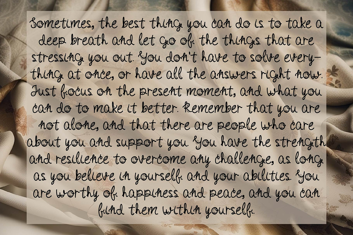 Boho Handwritten Decorative Font, a Handwritten Font by Little Creative Scribbles (Photo 4 of 4)