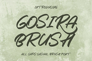 Gosira Brush Font