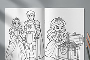Magical Princess Coloring Book Vol45, a Person Illustration by ikarifq shop (Thumbnail 6 of 7)