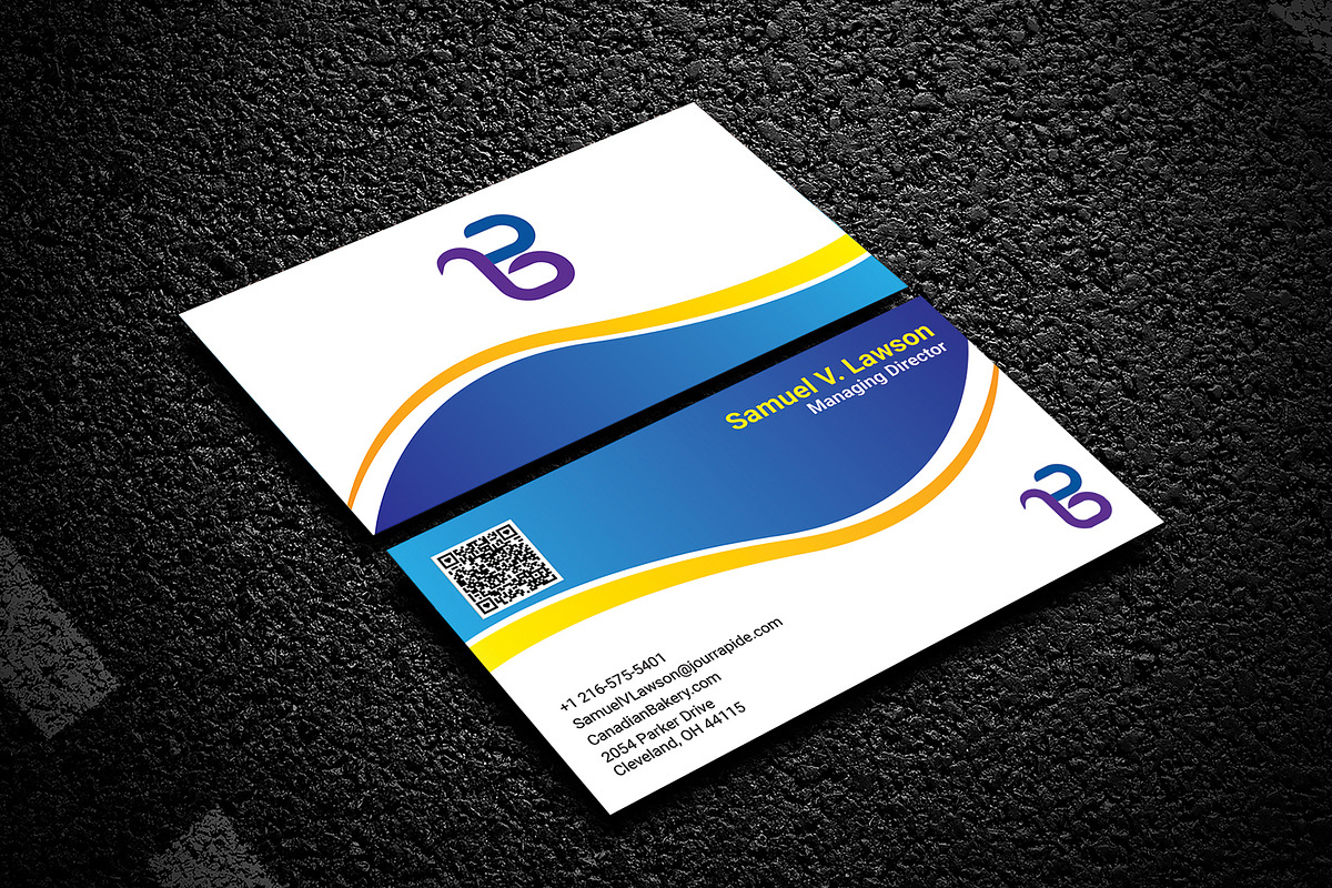 Clean Business Card Template, a Business Card Template by Bibek (Photo 4 of 4)