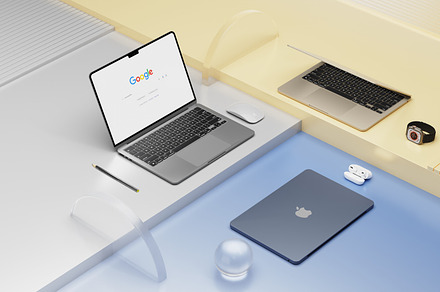 MacBook Mockup 3D, a Scene 3D Model by MRSL