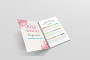2026 Monthly Organizer Printable, a Stationery Template by Designmela01 (Thumbnail 6 of 8)