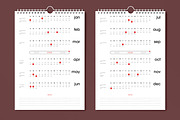 2026 Minimal Wall Calendar Template, a Stationery Template by MightyDesign (Thumbnail 1 of 8)