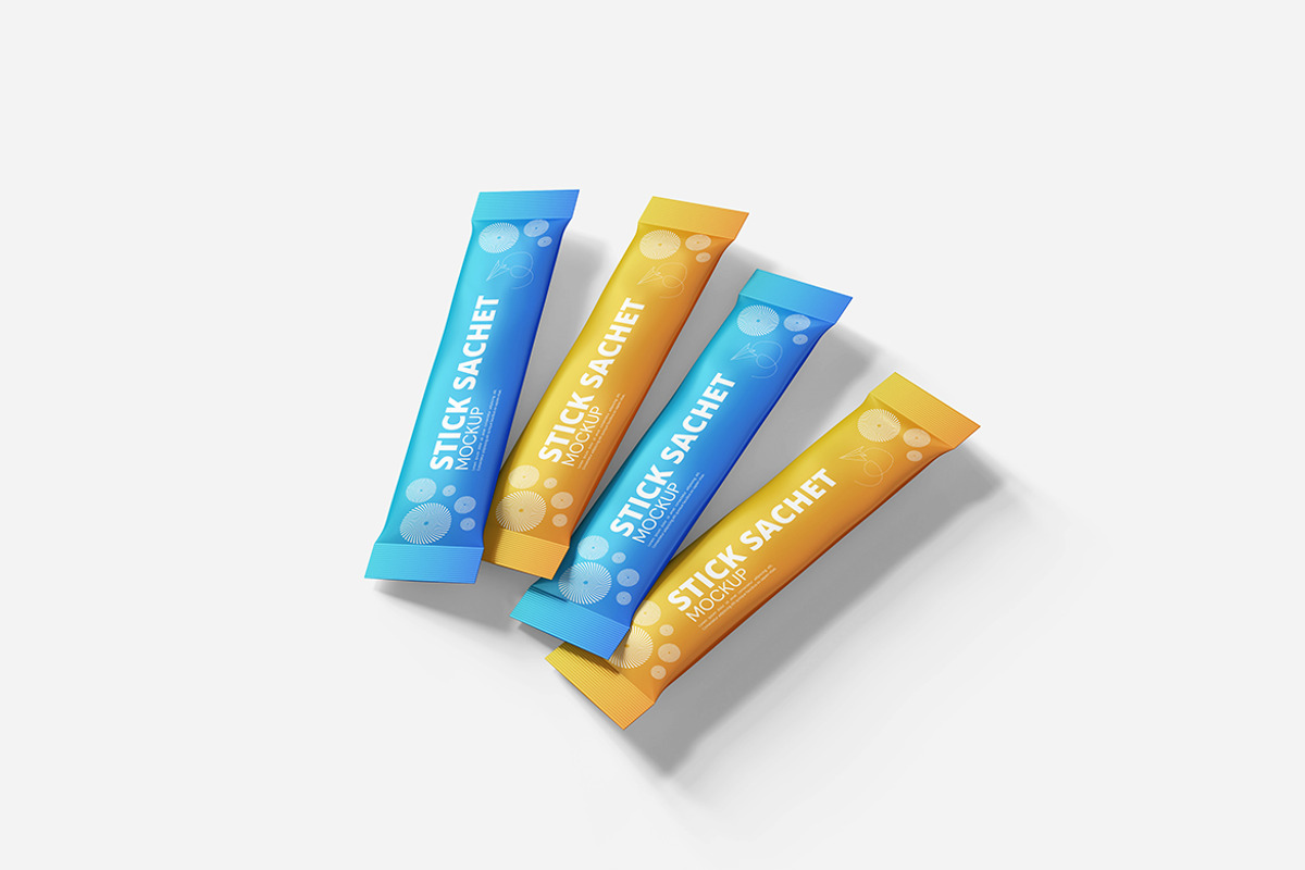 Stick Sachet Mockup, a Packaging Mockup by bimockup (Photo 4 of 6)