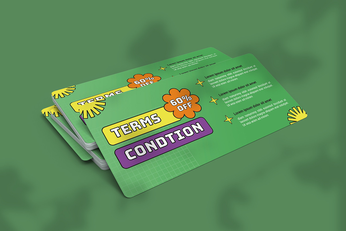 Retro Colorful - Gift Voucher, a Print Template by VUNIRA (Photo 3 of 3)