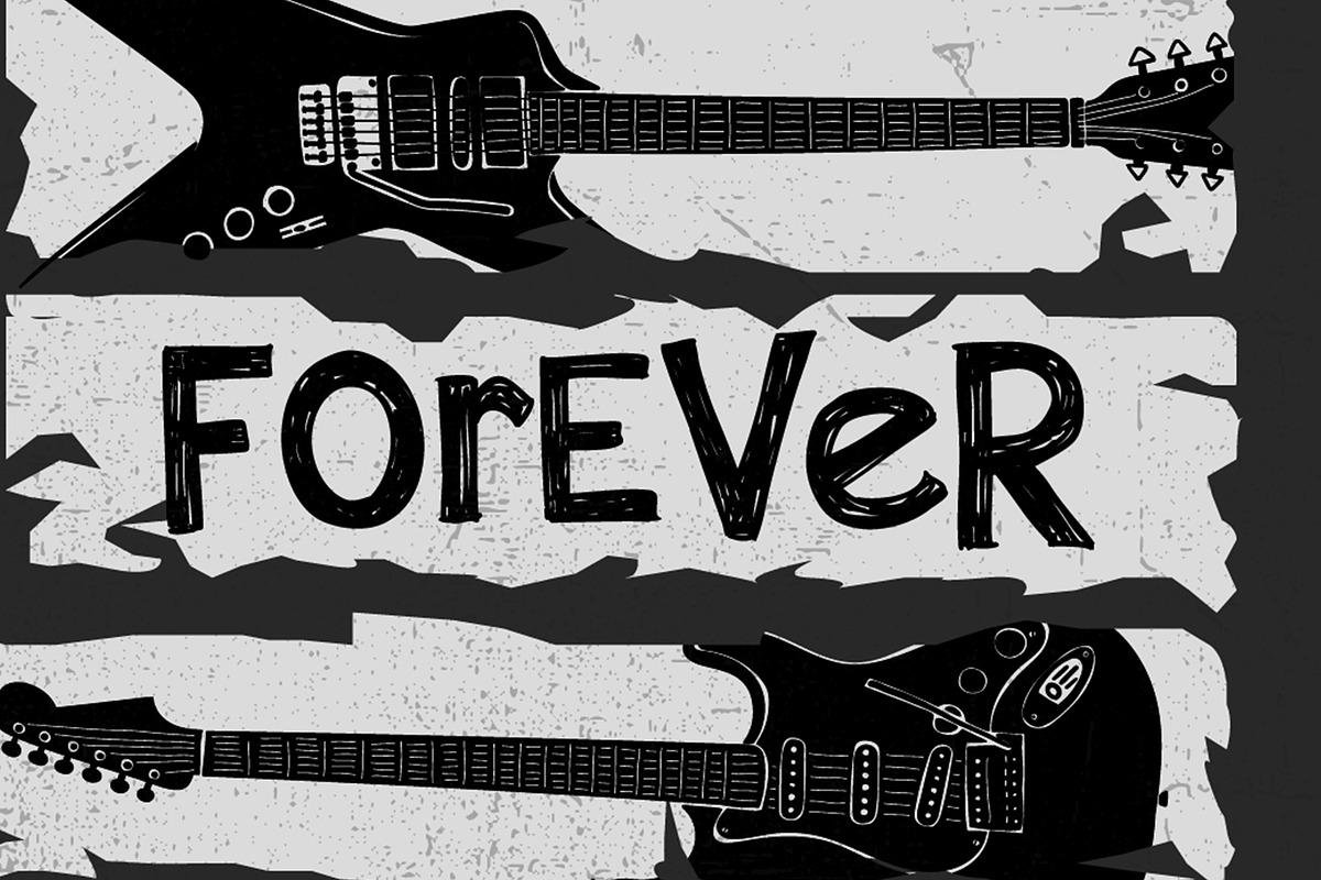 VECTOR SET OF 12X ROCK&ROLL GRAPHICS, an Illustration by ulasokuyucu (Photo 5 of 13)