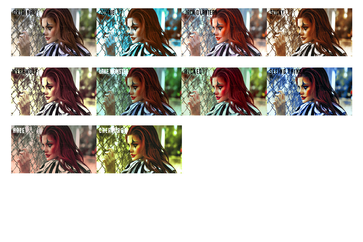 24 Halloween Photoshop Actions, an Action Add-On by Light Hero Studios (Photo 3 of 17)