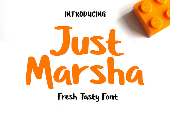 Just Marsha - Fresh Tasty Font preview 7