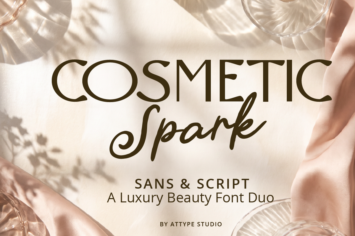 Cosmetic Spark - Luxury Beauty Font, a Font by Attype (Photo 1 of 9)
