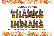 Retro Thanksgiving - Color Fonts, a Font by Adalin Shop (Thumbnail 8 of 9)