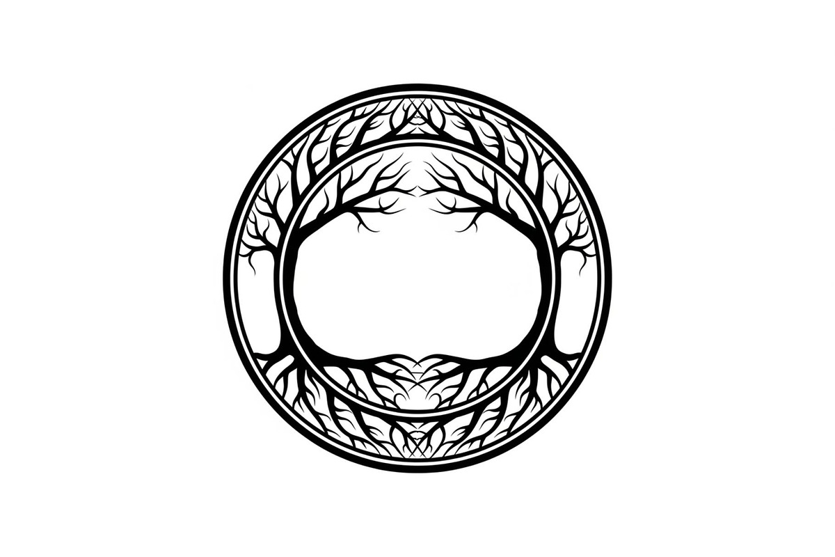 Tree of Life Circle Frame Bundle, an Illustration by Gaye Art (Photo 21 of 51)