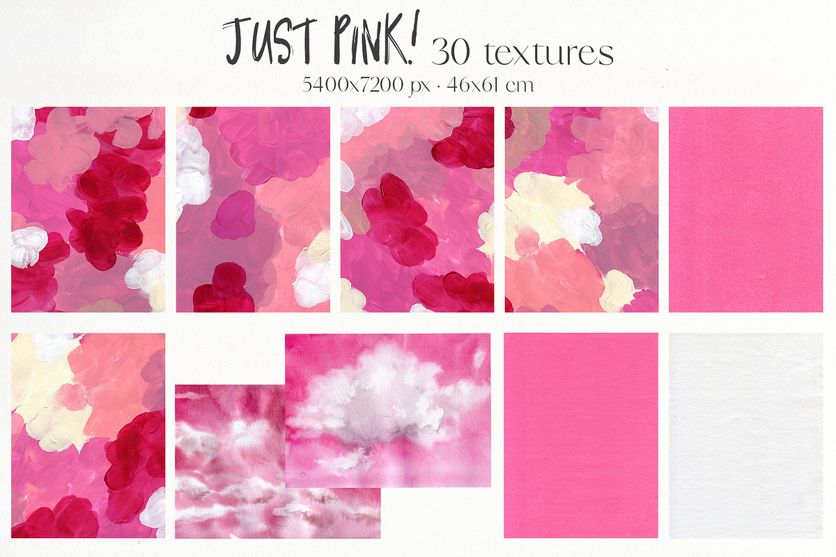 Just Pink collage background texture, an Object Graphic by Yuliya Derbisheva (Photo 12 of 14)