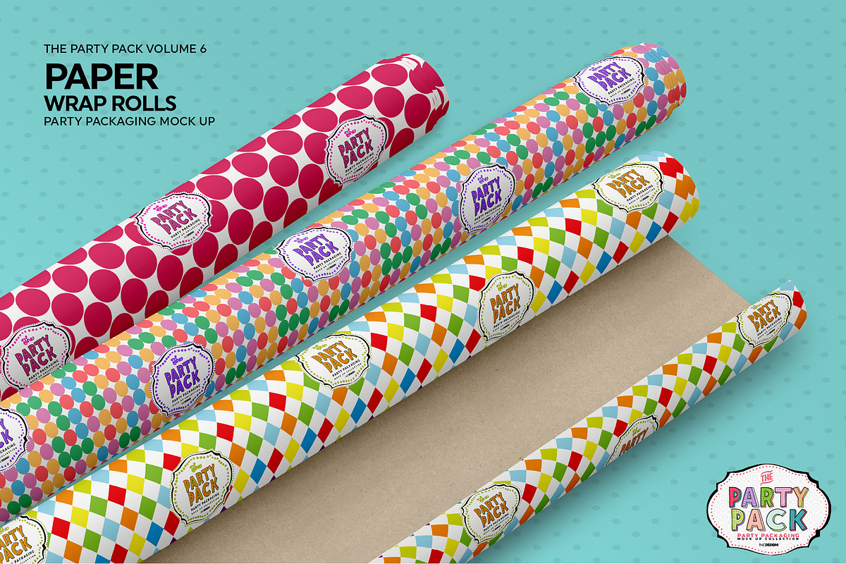 Paper Wrapper Rolls Mockup, a Product Mockup by INCDesign (Photo 4 of 7)