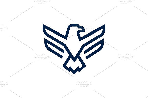 Eagle Heraldic Geometric Symbol