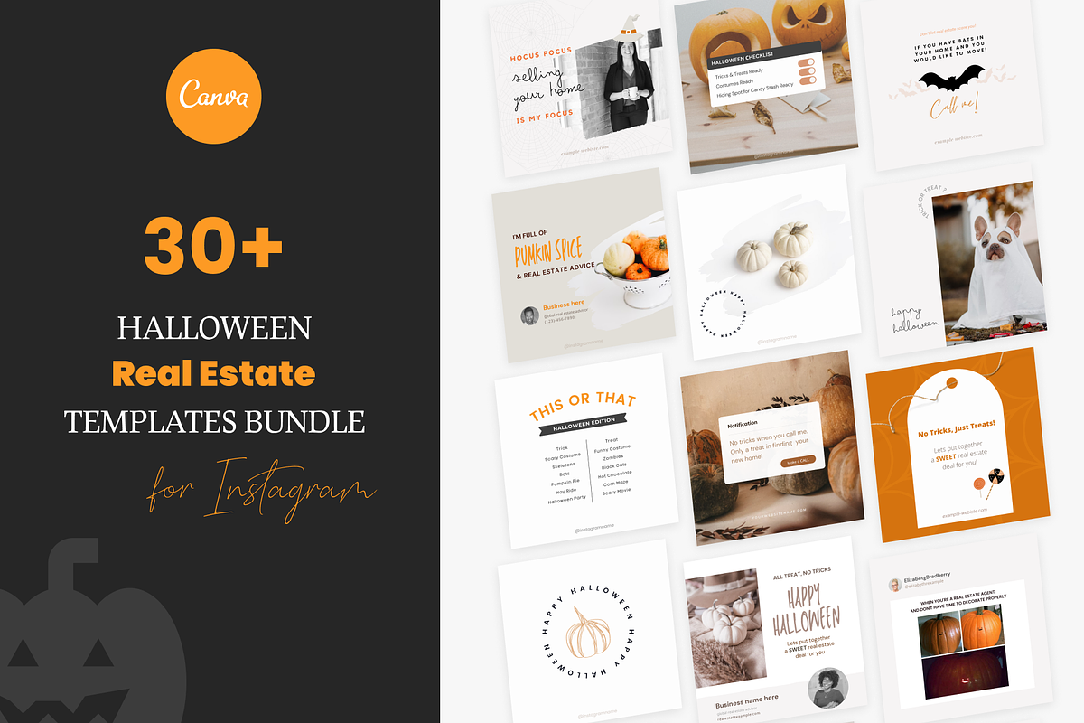 Halloween Real Estate Templates, a Social Media Template by Estatik Designs (Photo 1 of 4)