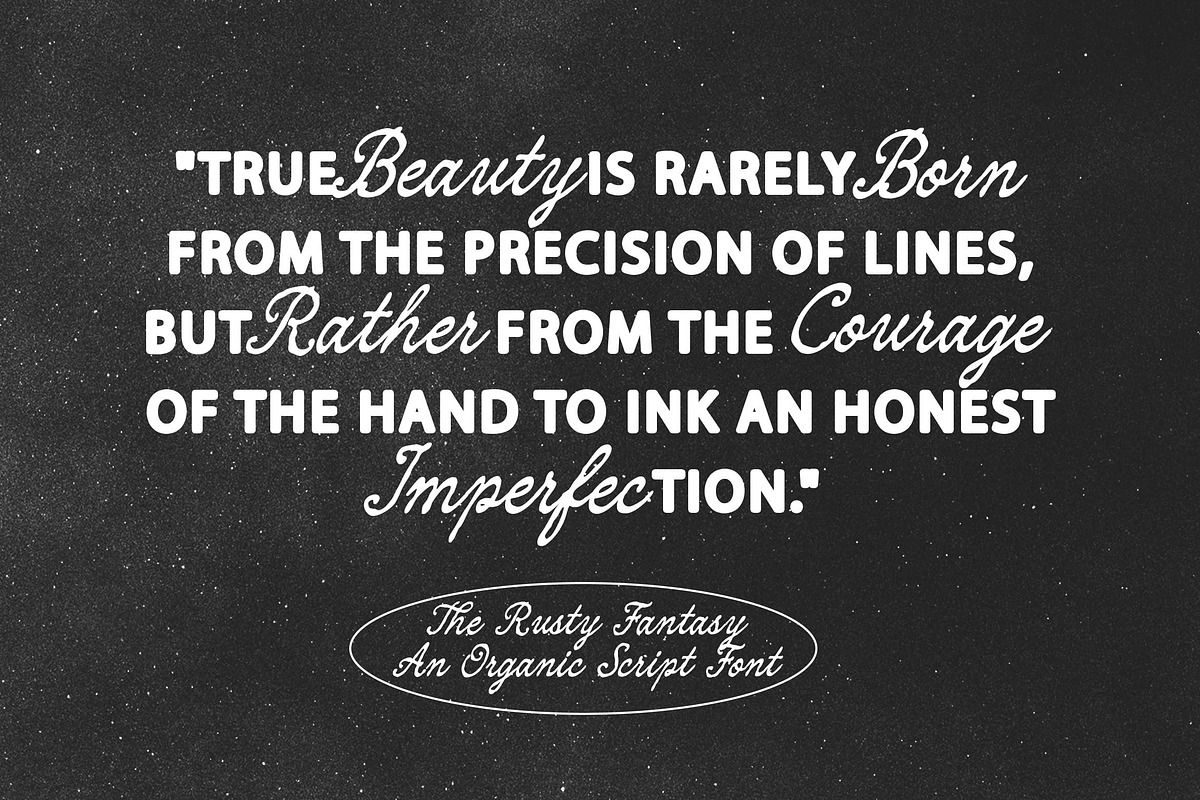 Rusty Fantasy - Calligraphy Font, a Handwritten Font by Blankids Studio (Photo 10 of 12)