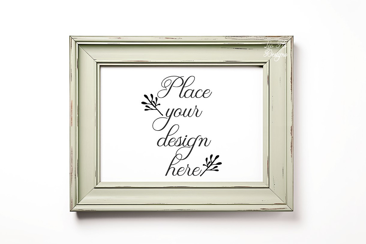 Rustic white frame landscape photo, a Background Photo by Leo Flo Mockups (Photo 1 of 5)