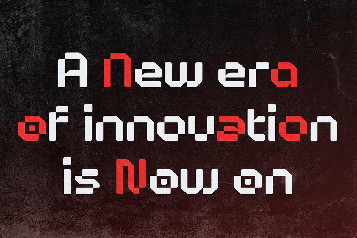 Bitram – Futuristic Pixel Font, a Sans Serif Font by Drizy (Photo 6 of 8)