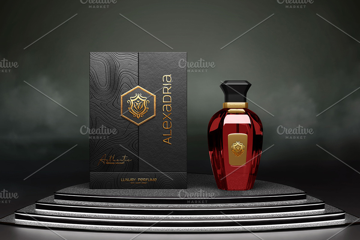 Perfume Standing Mockup, a Packaging Mockup by Artlogs x Modaldesain (Photo 3 of 3)