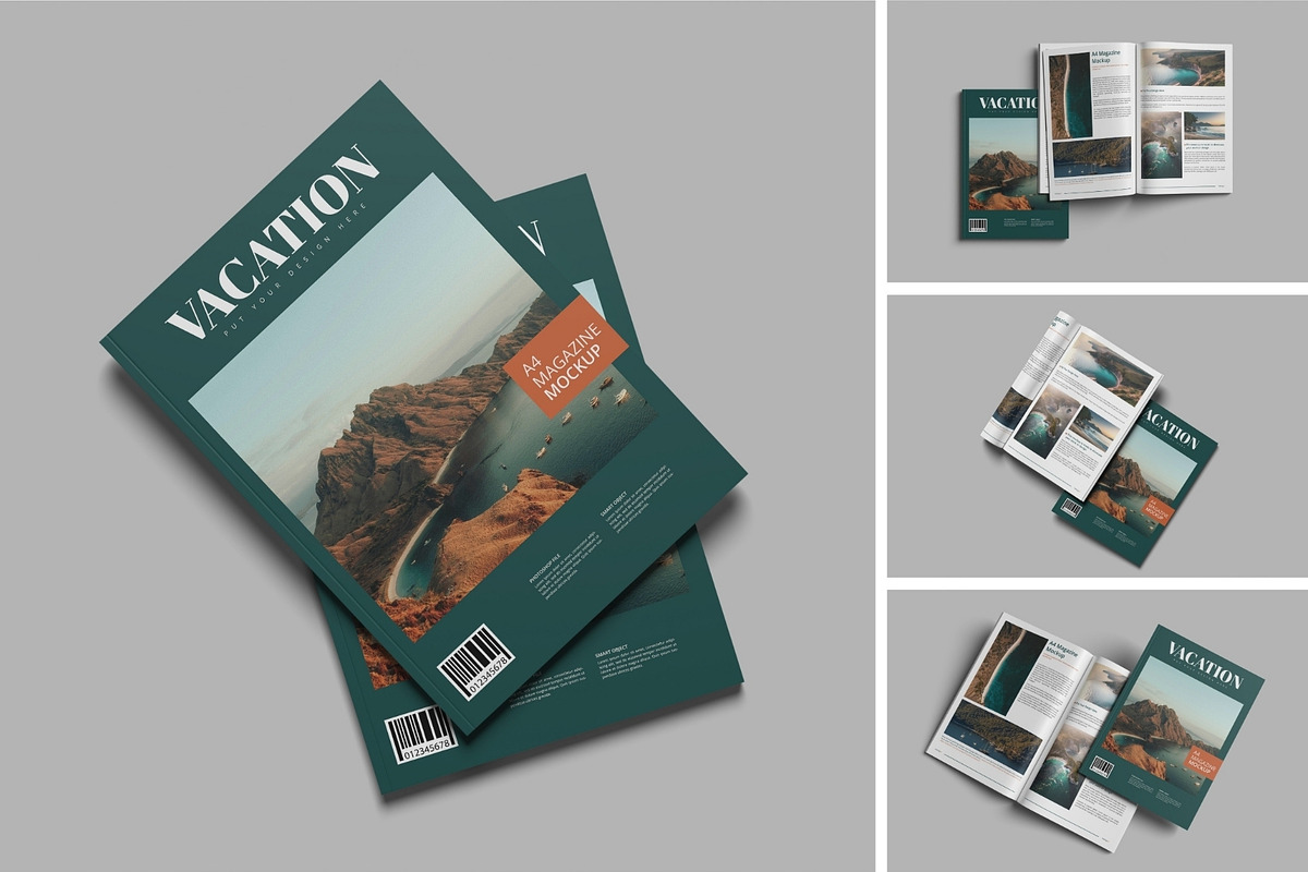 Realistic Magazine Mockup PSD, a Books & Magazine Mockup by MA-KING_ART (Photo 1 of 5)