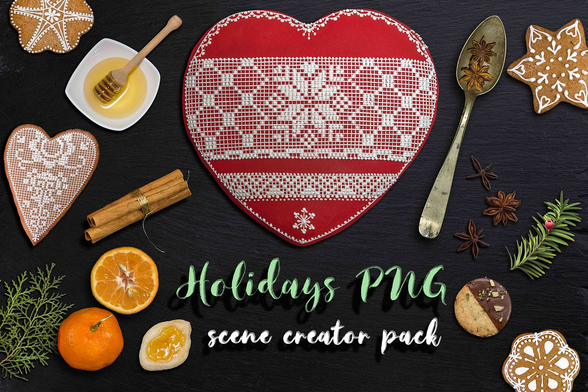 Holidays PNG scene creator pack, an Object Graphic by OctopusRider (Photo 1 of 6)
