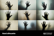 Hand silhouette. 52 images, a Background Graphic by Handmadefont (Thumbnail 6 of 12)