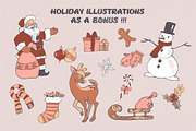 Snowflake Christmas  font family, a Script Font by Anna Zakharchenko (Thumbnail 3 of 10)