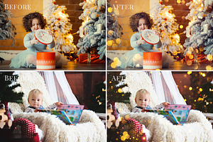 Christmas Sparkle Photo Overlays