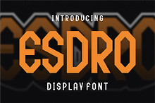 Esdro - Display Font