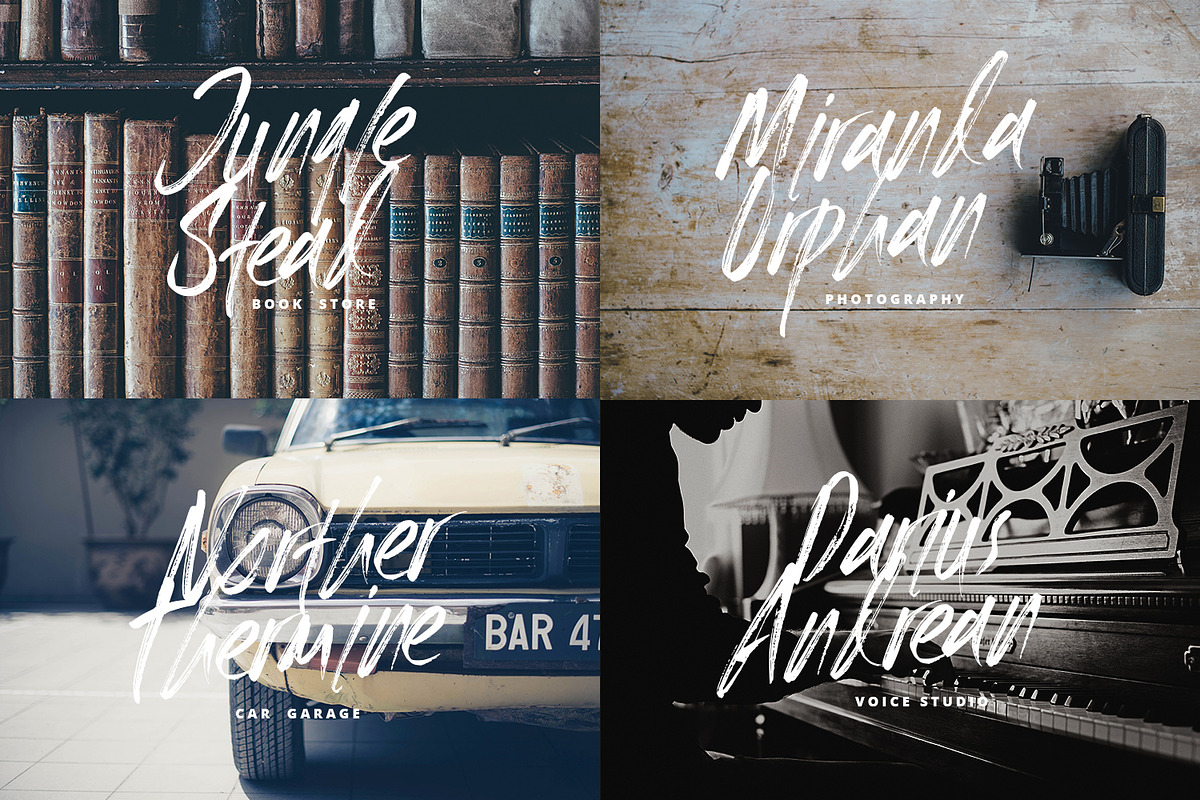 The JACK MANIA Brush Font preview 3