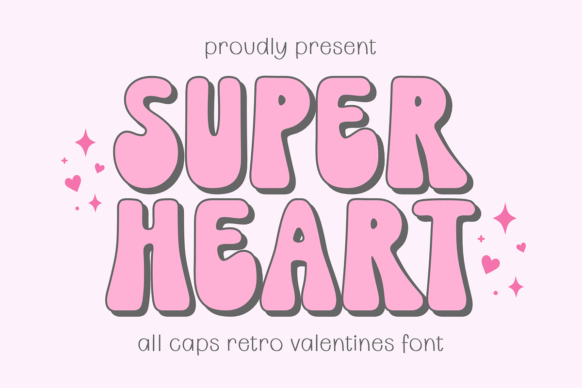 Super Heart - Valentines Font, a Handwritten Font by Keithzo (Photo 1 of 7)