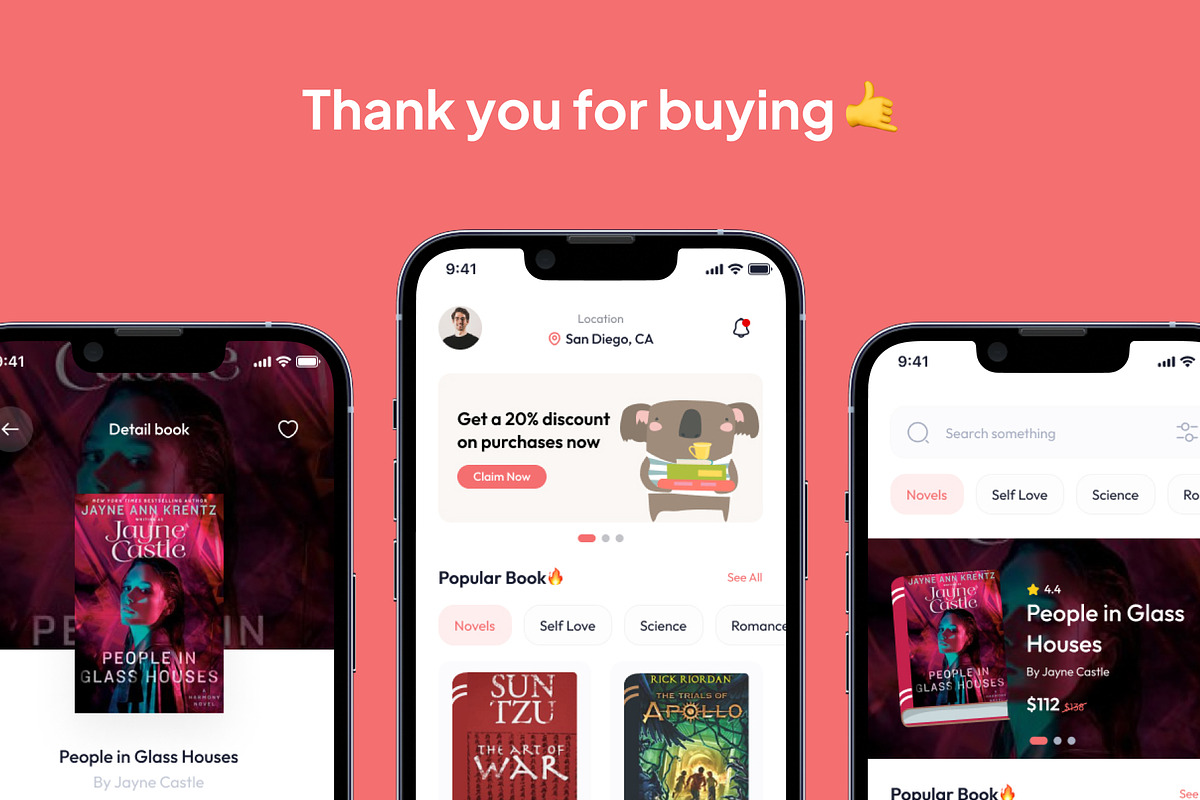 BookWise - Book Store App Ui Kits, an UI Kit Template by Minialis (Photo 6 of 6)