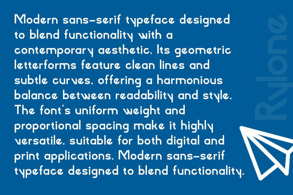 Modern Trendy - Rylone Sans Serif, a Sans Serif Font by roomspace creative lab (Photo 7 of 11)