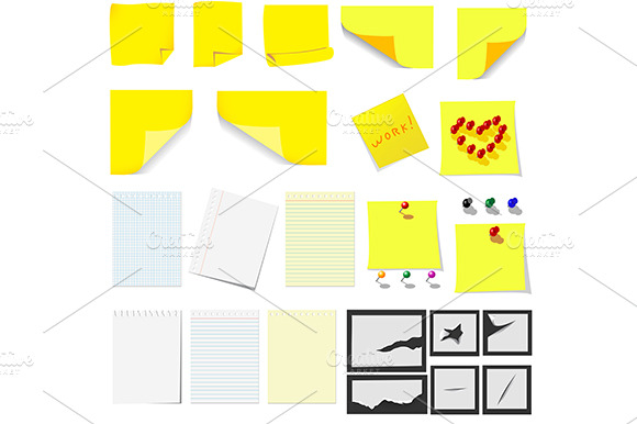 Office, sticky notes and turned pape preview 2