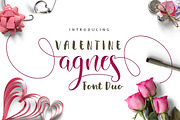 Valentine Agnes FONT DUO, a Script Font by Olexstudio (Thumbnail 1 of 7)