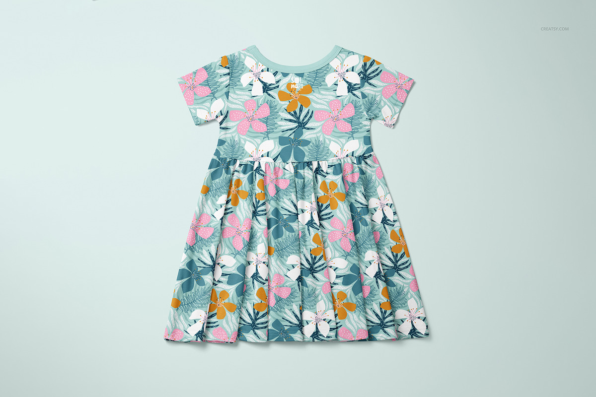 Toddler Skater Dress Mockup Set, a Shirt Mockup by creatsy5 (Photo 5 of 8)