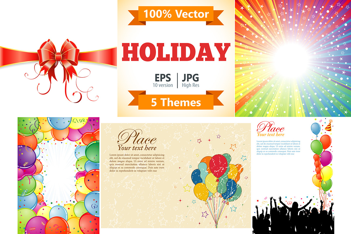 Birthday, Carnival, Christmas Decor, a Decorative Illustration by TAlex (Photo 1 of 6)